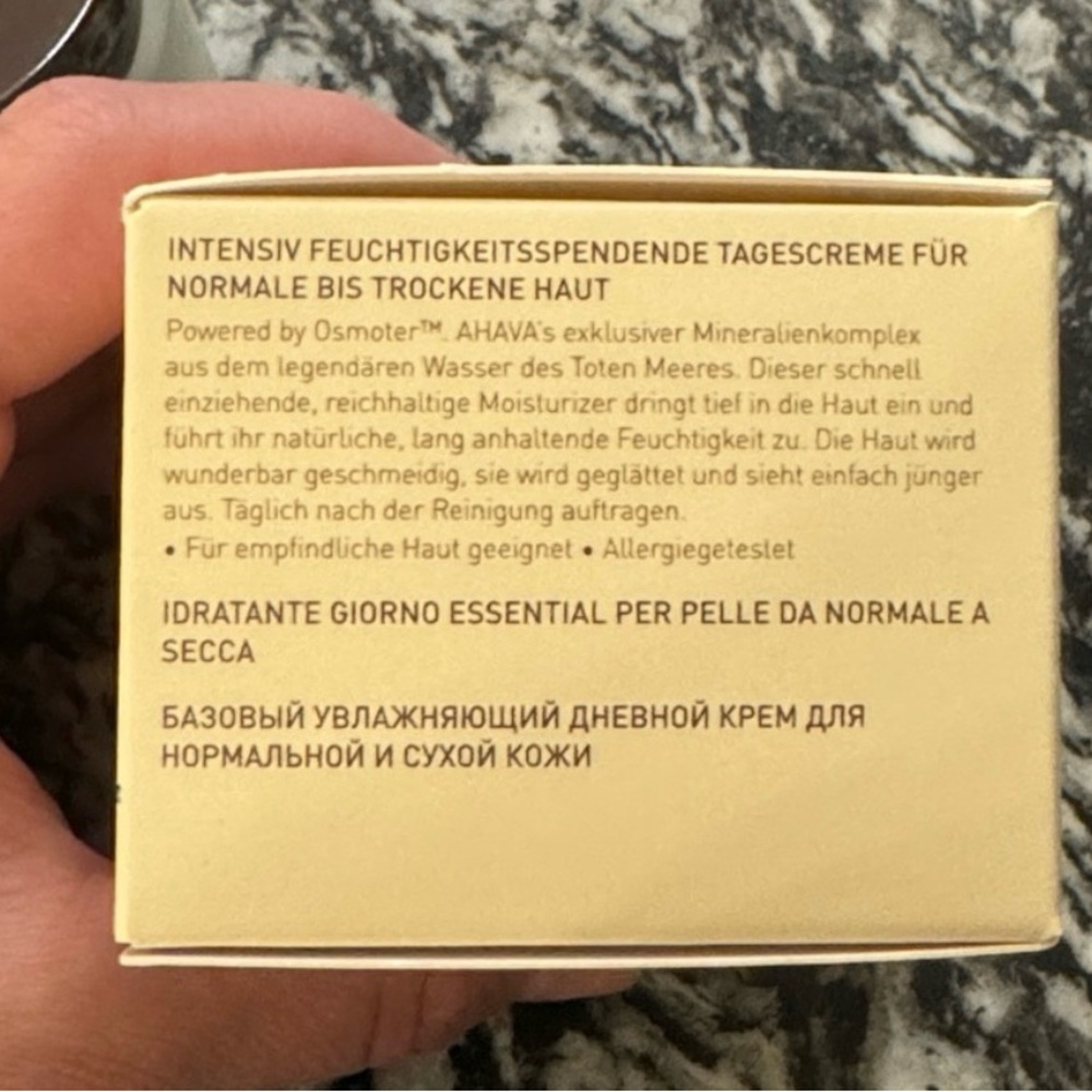 AHAVA Essential Day Moisturizer for normal to dry skin.  NIB sealed Box - Picture 6 of 6